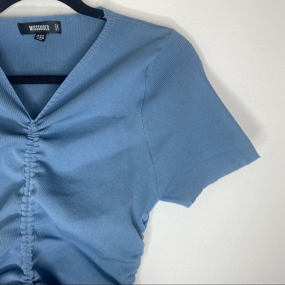 Missguided adjustable ruched mini dress - Picture 3 of 7